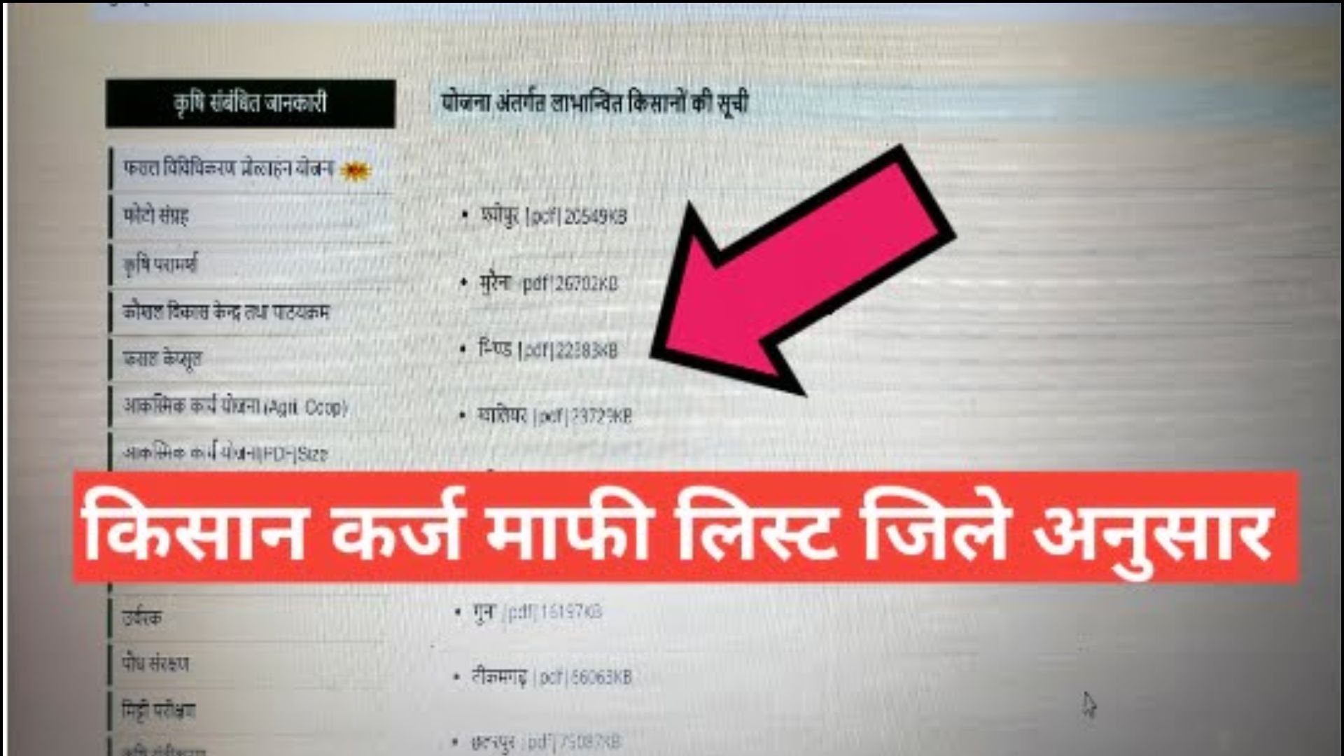 Kisan Karj Mafi List 2026 