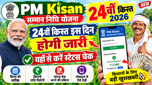 PM Kisan 24th Installment 2026 Date